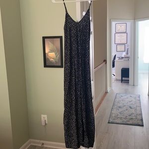 Black and white leopard maxi